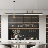 Multi-Light Black LED Office Pendant Light - Clowas